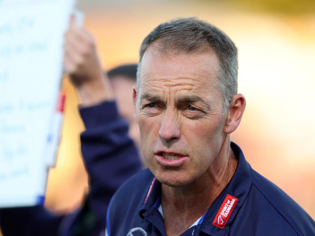 Alastair Clarkson spoke eloquently after a horrifying event in Sydney this week. Picture: Sarah Reed/Getty Images.