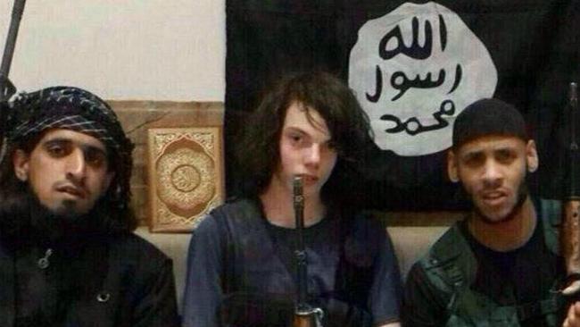 Death wish ... Melbourne suicide bomber Jake Bilardi (centre) was killed while fighting in the Iraqi city of Ramadi.