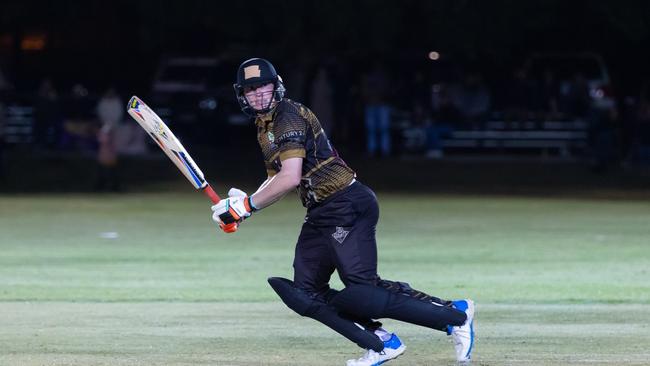 Jared Sippel in action in the Bendigo Big Bash competition. Picture: Contributed.