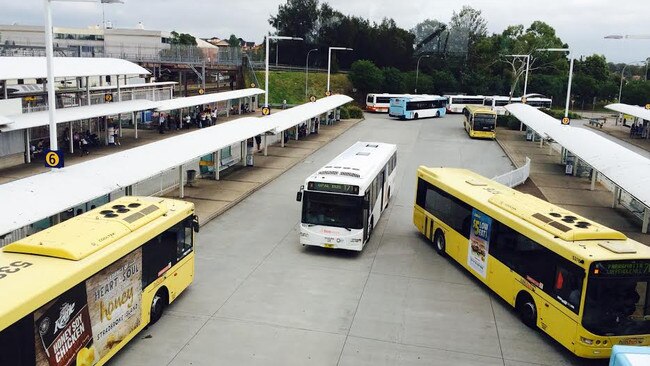 A bus driver was allegedly slashed with a knife while parked at Blacktown Railway Station.