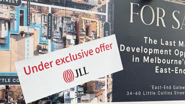 34-60 Little Collins St property has been marked as ‘exclusively under offer’, with Merivale Group boss Justin Hemmes believed to have been the frontrunner.