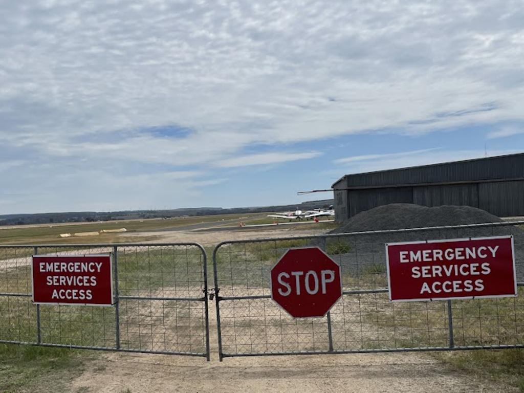 The Bacchus Marsh aerodrome is closed after a plane crash. Picture: Athos Sirianos