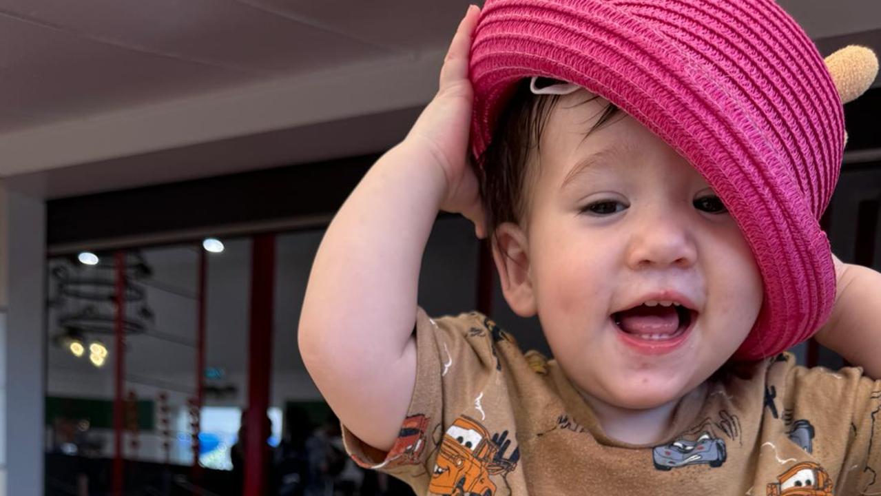 Cody is a happy 13-month-old who can say dada. Picture: Supplied