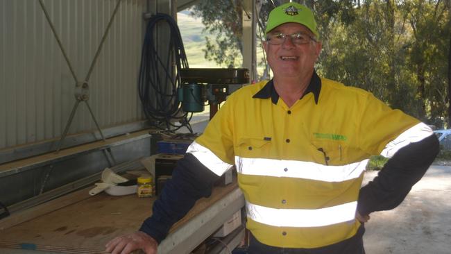 Wayne Pollack at home in his workshop. Picture: Supplied