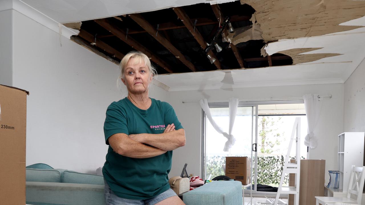 Qld gran slapped with 24-hour eviction notice after roof collapsed