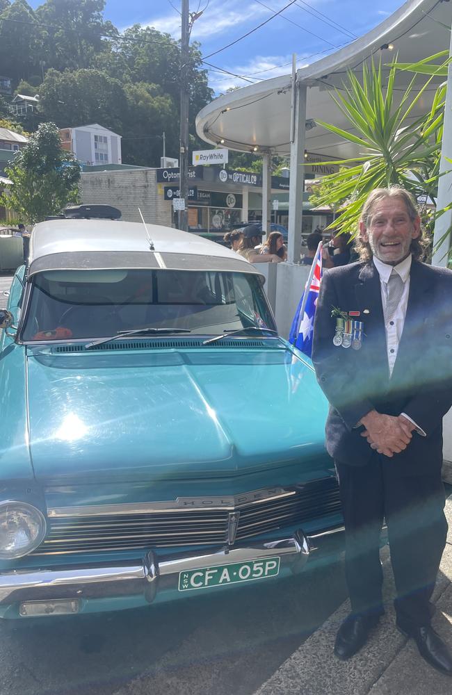 Murwillumbah's Brian Hudson at the Murwillumbah march. Picture: Sam Stolz