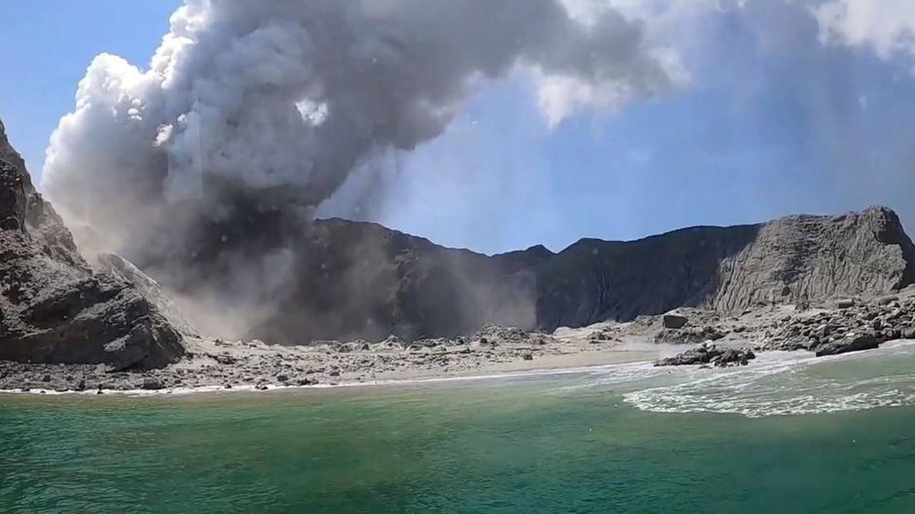 Kauffmann, who had travelled to White Island with his partner Aline Moura, said they left the island and it ‘wasn’t even five minutes before it erupted’. Source: Allessandro Kauffman