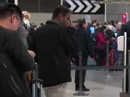 Sydney airport delays monday Picture: ABC