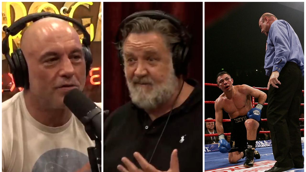 ‘P****d blood for 20 minutes’: Russell Crowe’s wild Tszyu reveal to Joe Rogan