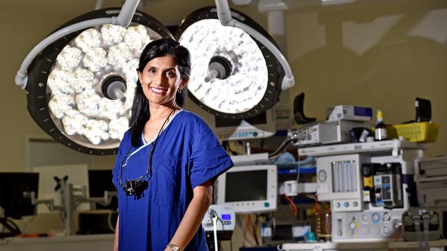 Dr Payal Mukherjee at the Sydney Adventist Hospital in Wahroonga. Picture: Troy Snook