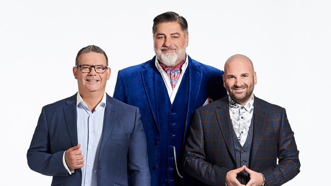 Gary Mehigan, George Calombaris and Matt Preston when they were judges on MasterChef. Picture: Supplied