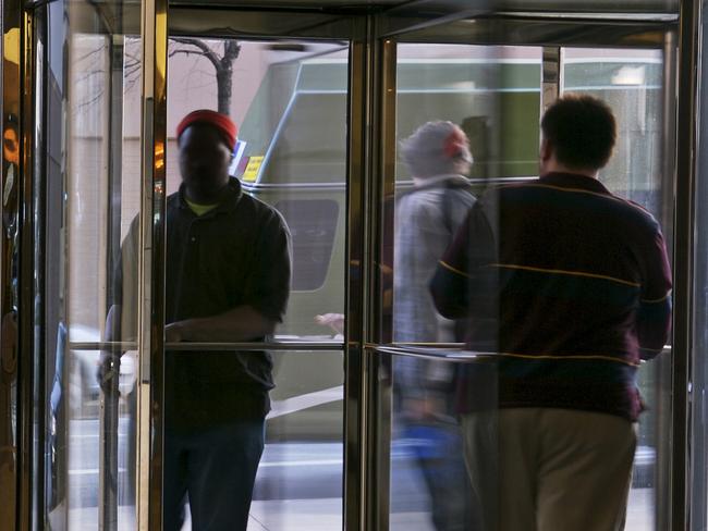 iStock photo of revolving door