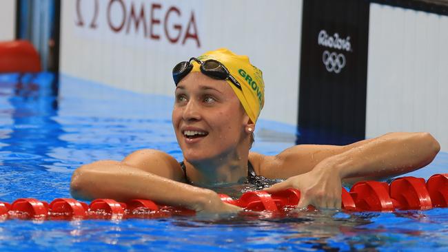 Madeline Groves wins silver in the women’s 200m butterfly final in Rio. Picture: Alex Coppel.