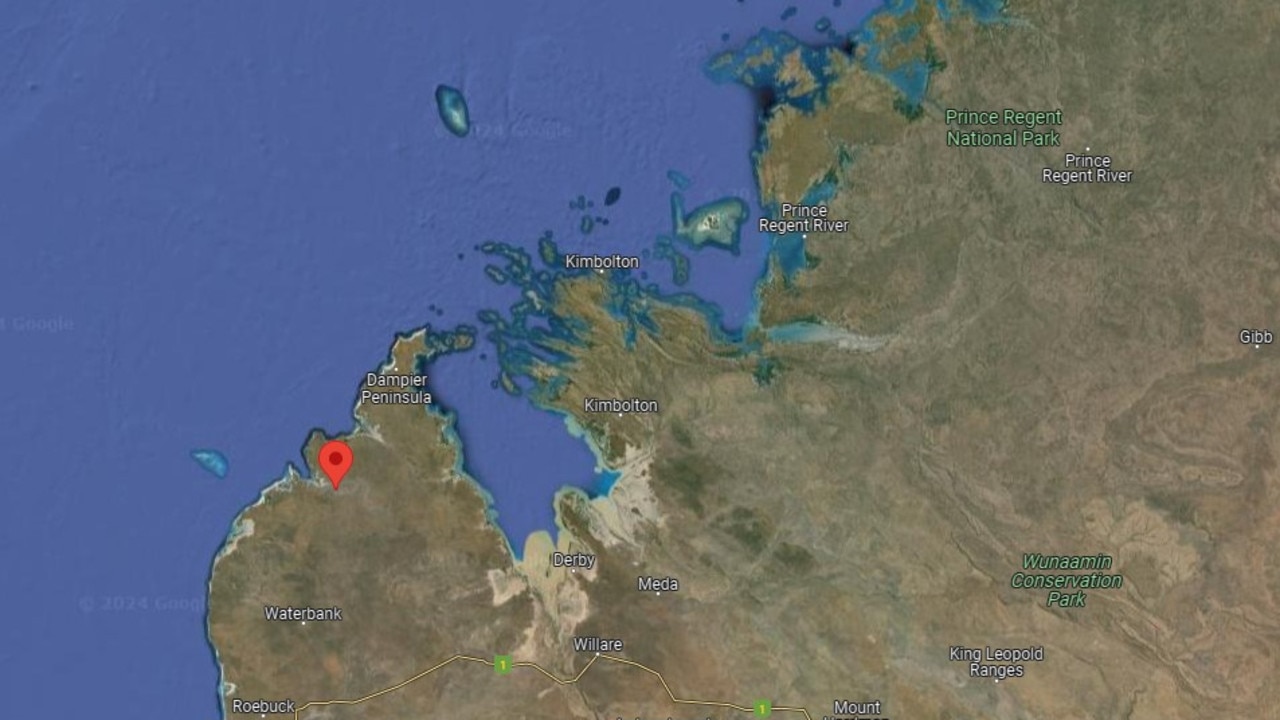 More than 40 asylum seekers were found roaming the remote Western Australian coast north of Broome on February 16, 2024. Picture: Supplied