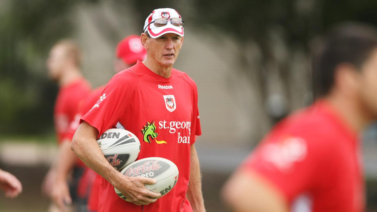 Wayne Bennett during his stint with the Dragons.