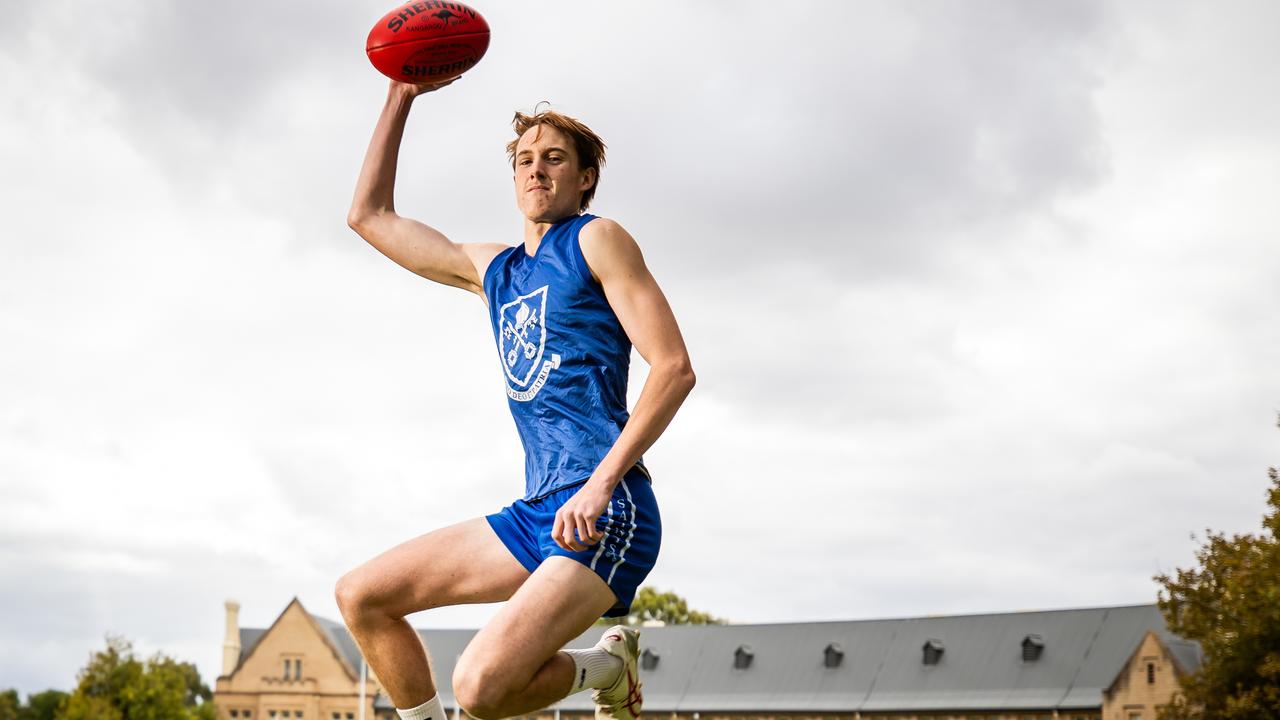 Norwood’s Ned Bowman at St Peter's College. Picture: Tom Huntley