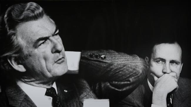 Bob Hawke and Paul Keating pictured together in 1988.