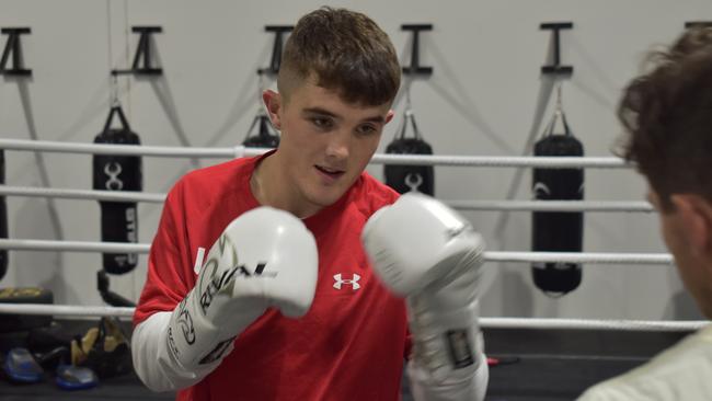 Ben Cameron-Hands as he prepares to make his professional boxing debit at the Nissan Arena on June 19. Picture: Eddie Franklin