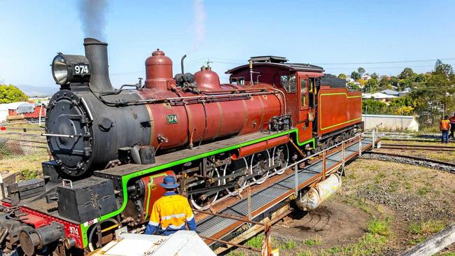 The Mary Valley Rattler on its first run to Amamoor. Picture: LEEROY TODD