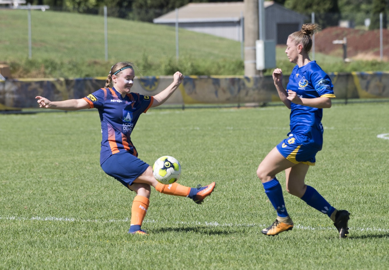 Savannah Moon, Hawks and Shannon Tyrrell, USQ. USQFC vs Hawks Ladyhawks, 2020 TFL Premier Ladies. Sunday, 8th Mar, 2020.