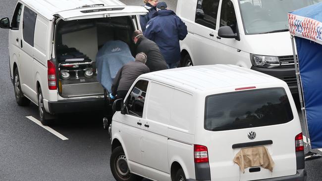 Details are emerging about the brazen murder of Paul Virgona who was shot dead on EastLink. Picture: David Crosling