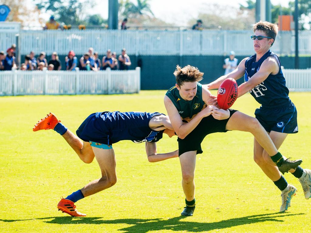 Moranbah State High v Chanel in AFLQ Schools Cup North Queensland ...