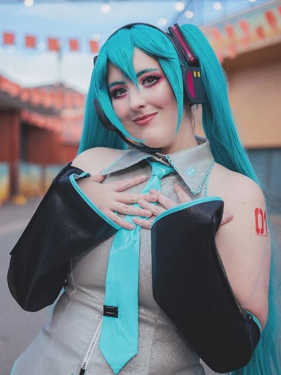 Sweet Tea Birdie recently recreated her first ever cosplay, Japanese vocaloid Hatsune Miku. Picture: Ham Photography