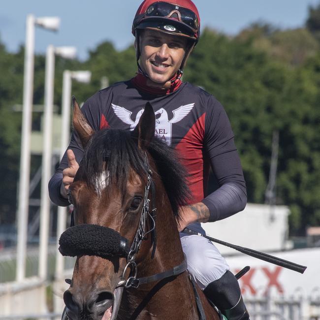 Jockey Jag Guthmann-Chester alleged his Mercedes was stolen by a knife-wielding thief.