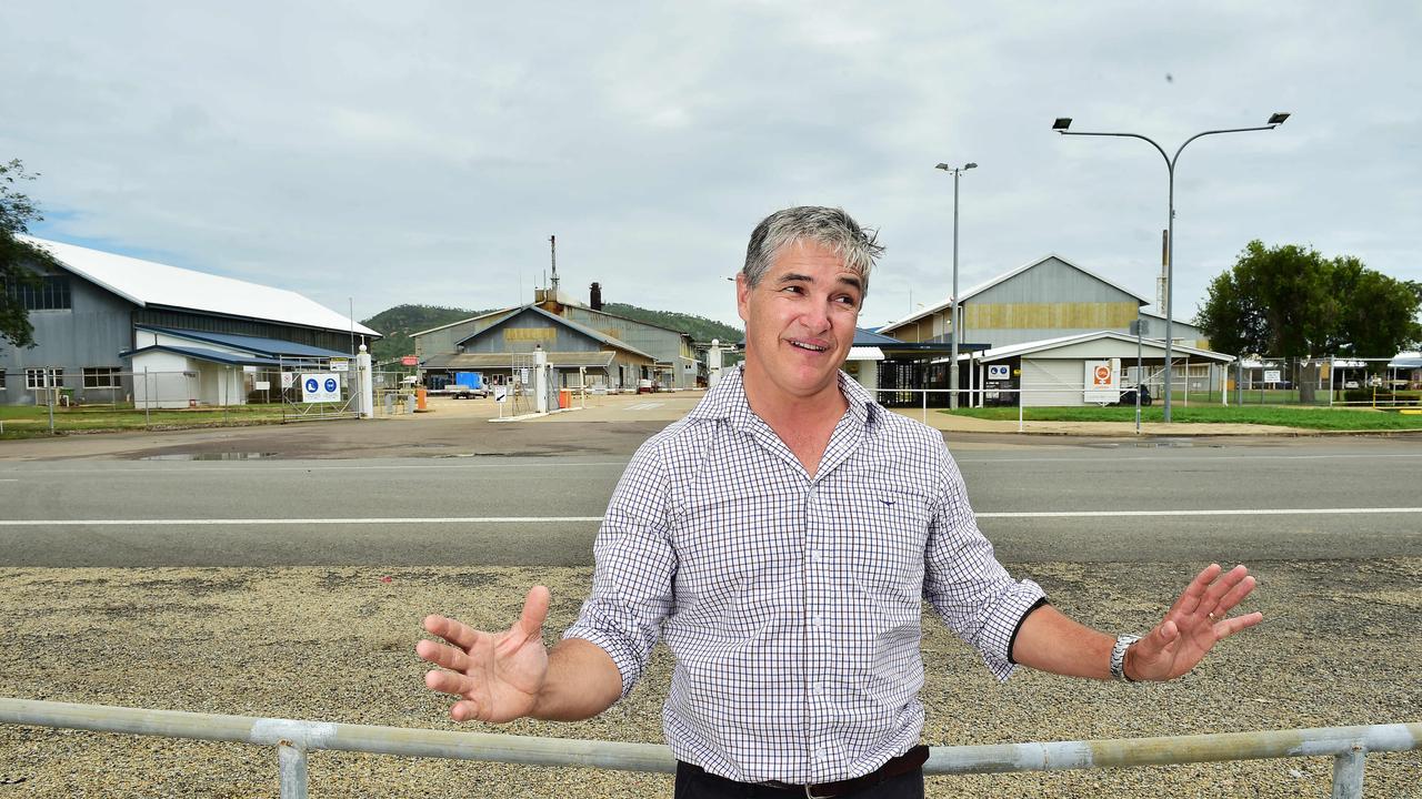 Robbie Katter MP, KAP State Leader outside the Townsville Copper Refinery. Picture: Shae Beplate.
