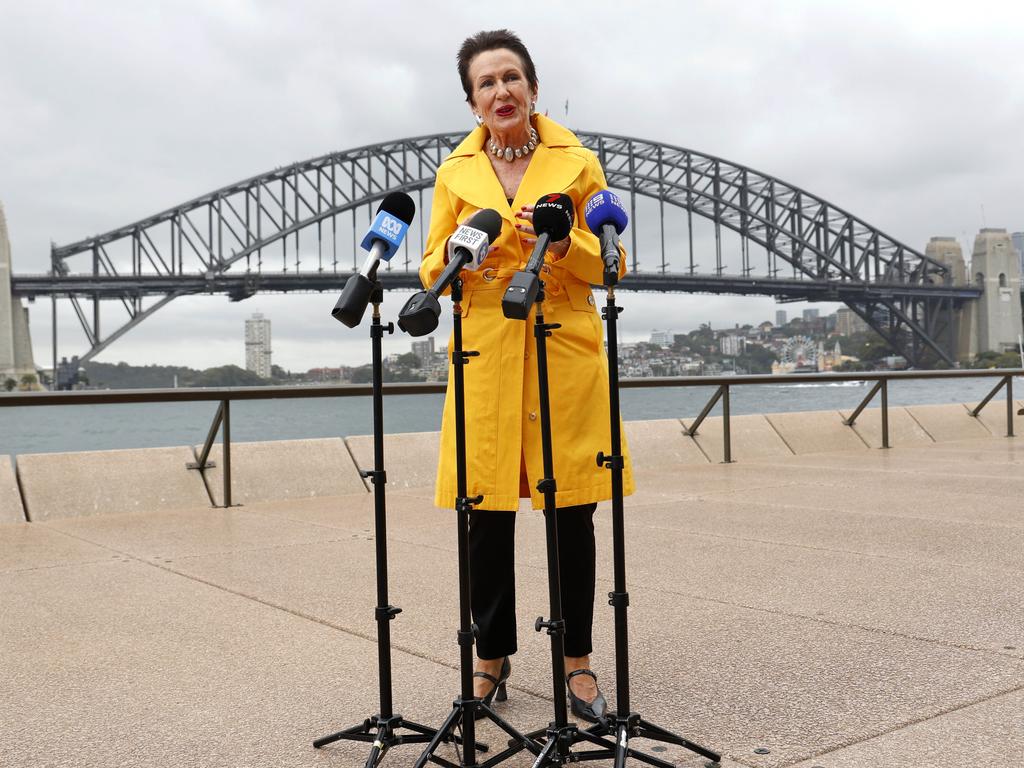 Sydney Lord Mayor Clover Moore has shared the plans for New Year’s Eve. Picture: NewsWire / Damian Shaw