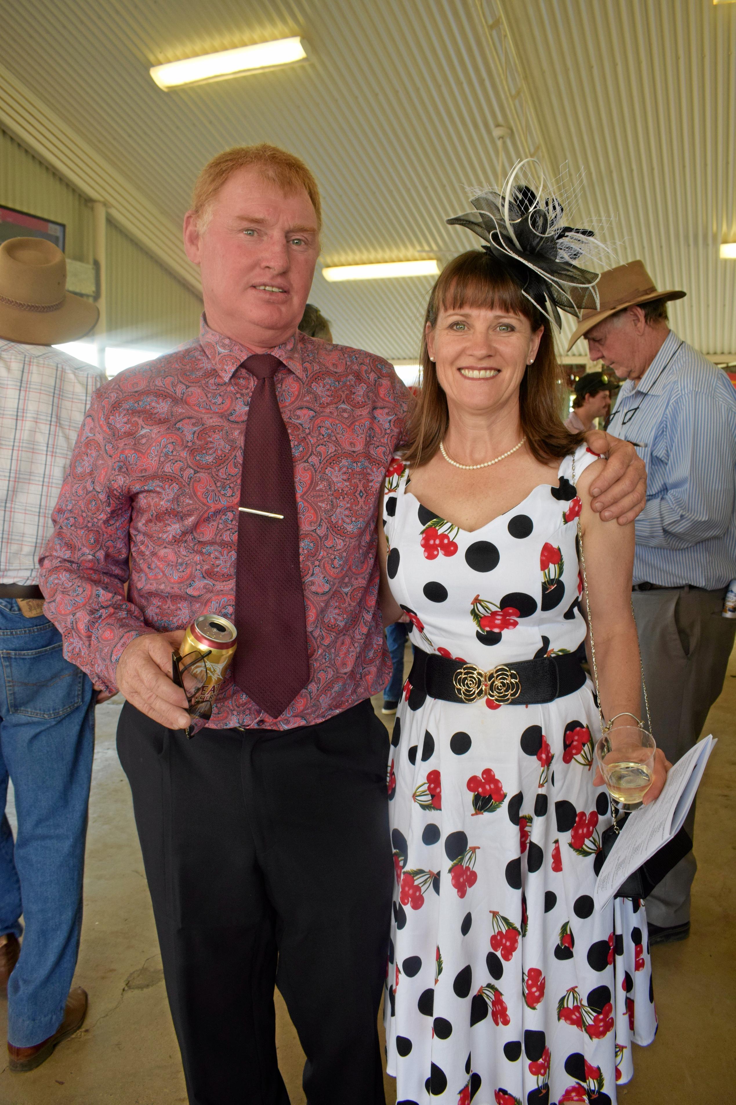 Nelson Neal and Christine Neal at the Tara Races October 6, 2018. Picture: Brooke Duncan