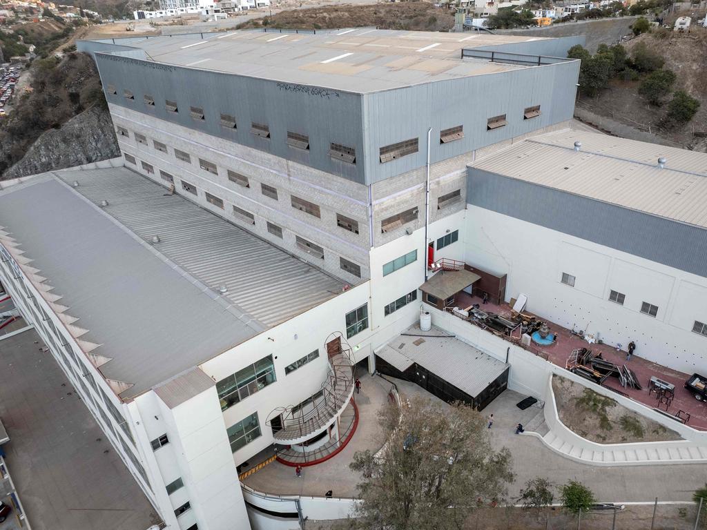 A facility that Mexico's government is preparing to shelter migrants deported by Donald Trump's administration in Tijuana, Mexico. Picture: Guillermo Arias/AFP