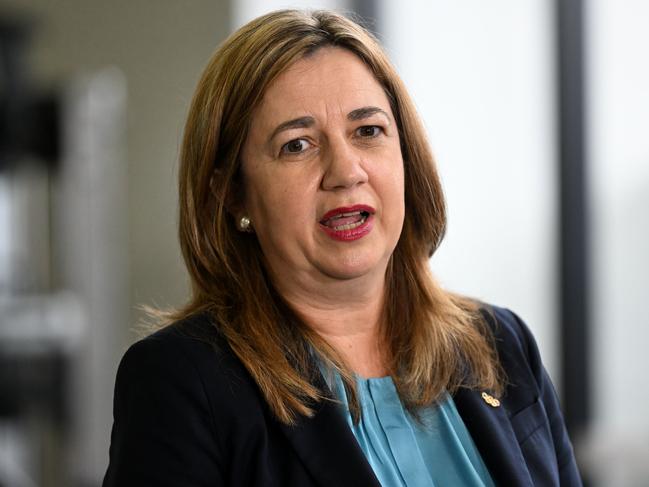 Premier Annastacia Palaszczuk yesterday. Picture: Dan Peled/NCA NewsWire