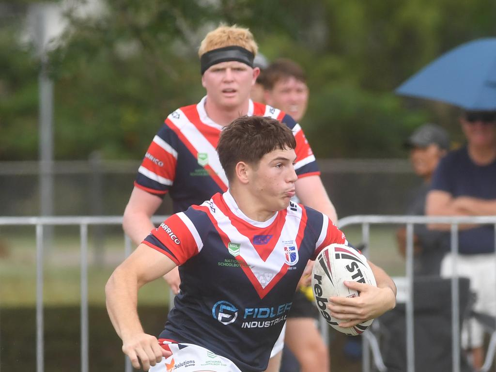 Kirwan State High School hosts St Patrick's College, Mackay, in round 1 of the 2025 Aaron Payne Cup. Picture: Evan Morgan
