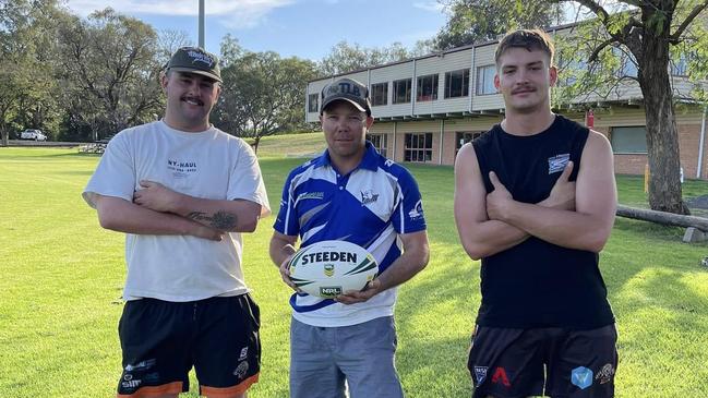 Harry Hammond, vice-president Adam Pascoe and captain-coach Braith Boyd were instrumental in reviving the Bulldogs. Picture: supplied