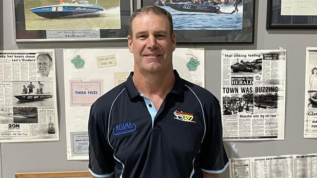 Moama Water Sports Club vice president Dean Johns. Picture: Shane Jones.