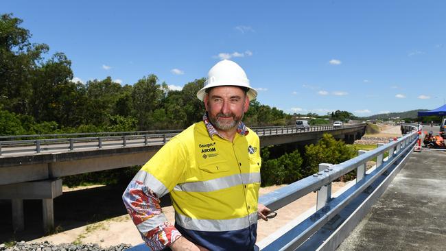 Cameron Bell, Georgiou Group project manager checks out the Townsville Ring Road. Picture: Shae Beplate.