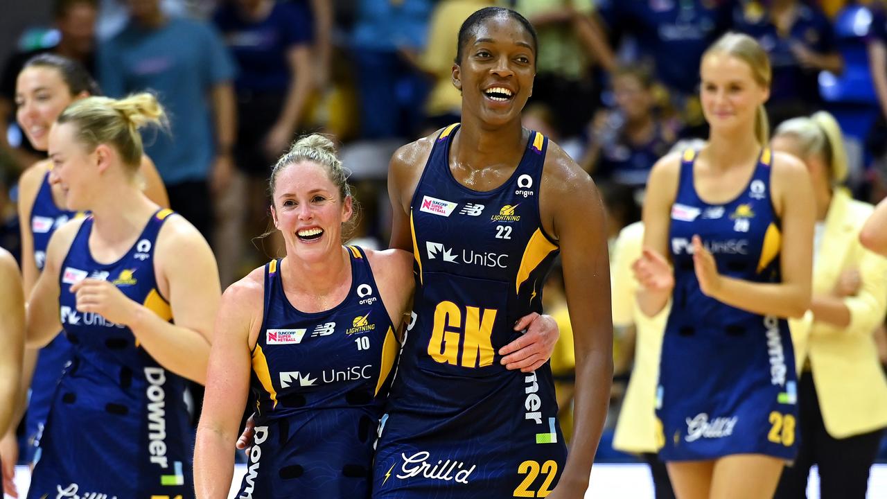 Kadie-Ann Dehaney impressed for the Sunshine Coast Lightning. (Photo by Albert Perez/Getty Images)