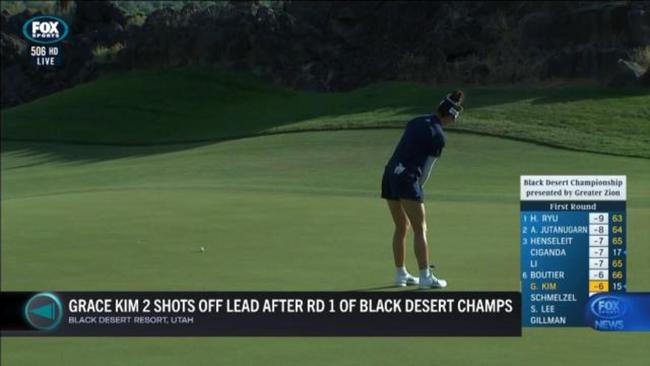 Aussie Kim 2 shots off lead after R1