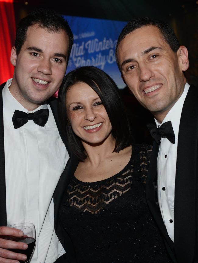 Robert Malinauskas with former boss Tom Koutsantonis and his wife, Anthea