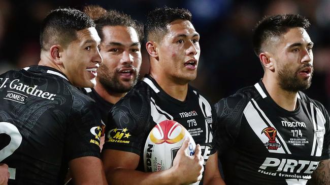 Roger Tuivasa-Sheck of the Kiwis during the World Cup.