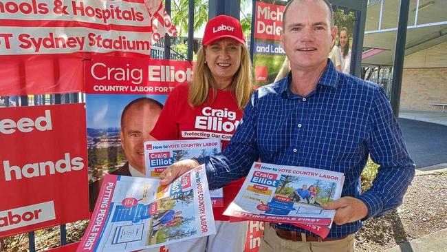 Federal Richmond MP Justine Elliot supports her husband and Labor candidate for Tweed Craig Elliot. Picture: Rick Koenig