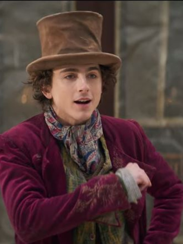 Timothee Chalamet plays Wonka …