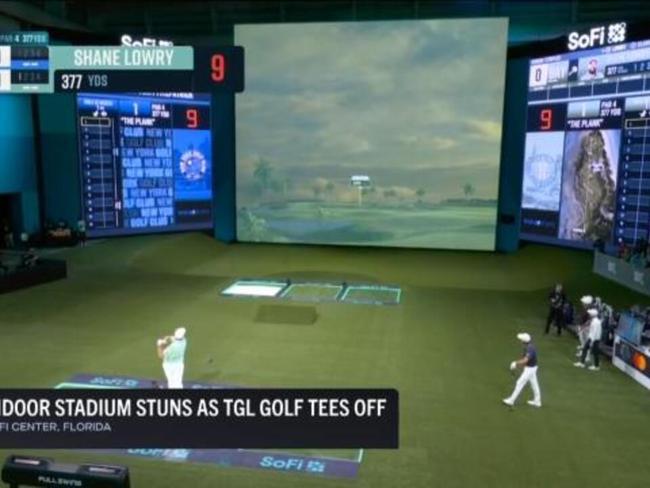 Indoor stadium stuns as TGL tees off