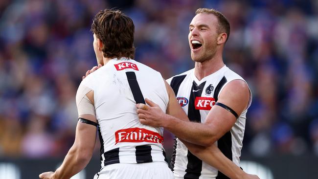 The Pies picked up Patrick Lipinski and Tom Mitchell for a steal. Picture: Michael Willson/AFL Photos via Getty Images