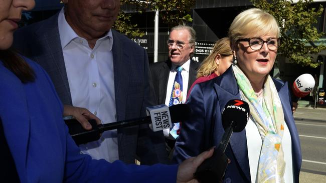 Senator Linda Reynolds also did not appear in court on Wednesday.. Picture: NCA NewsWire / Sharon Smith