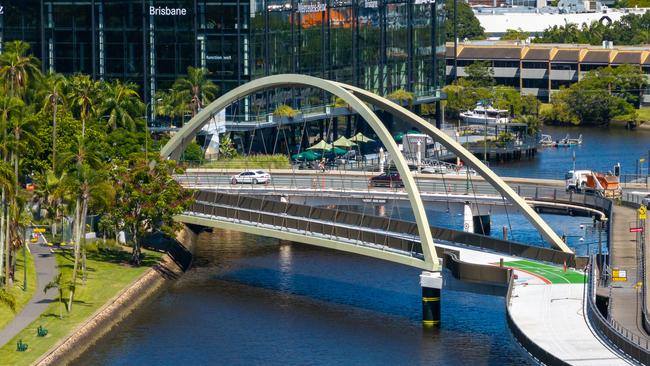 Breakfast Creek Green Bridge, February 2024. Photo: Brisbane City Council.