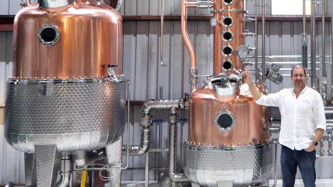 Rum distiller James McPherson with his still Matilda/
