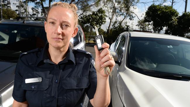 First Constable Catherine Poole is urging car owners to ‘Lock it up’. Picture: Jason Sammon