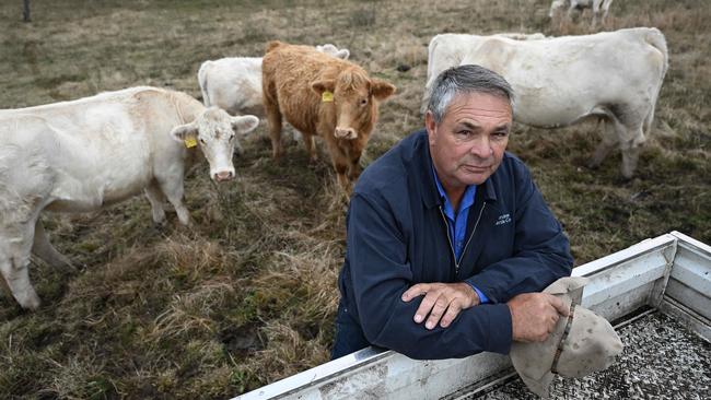 Ian Bebbington at his cattle farm in Queensland. Picture: Lyndon Mechielsen/The Australian
